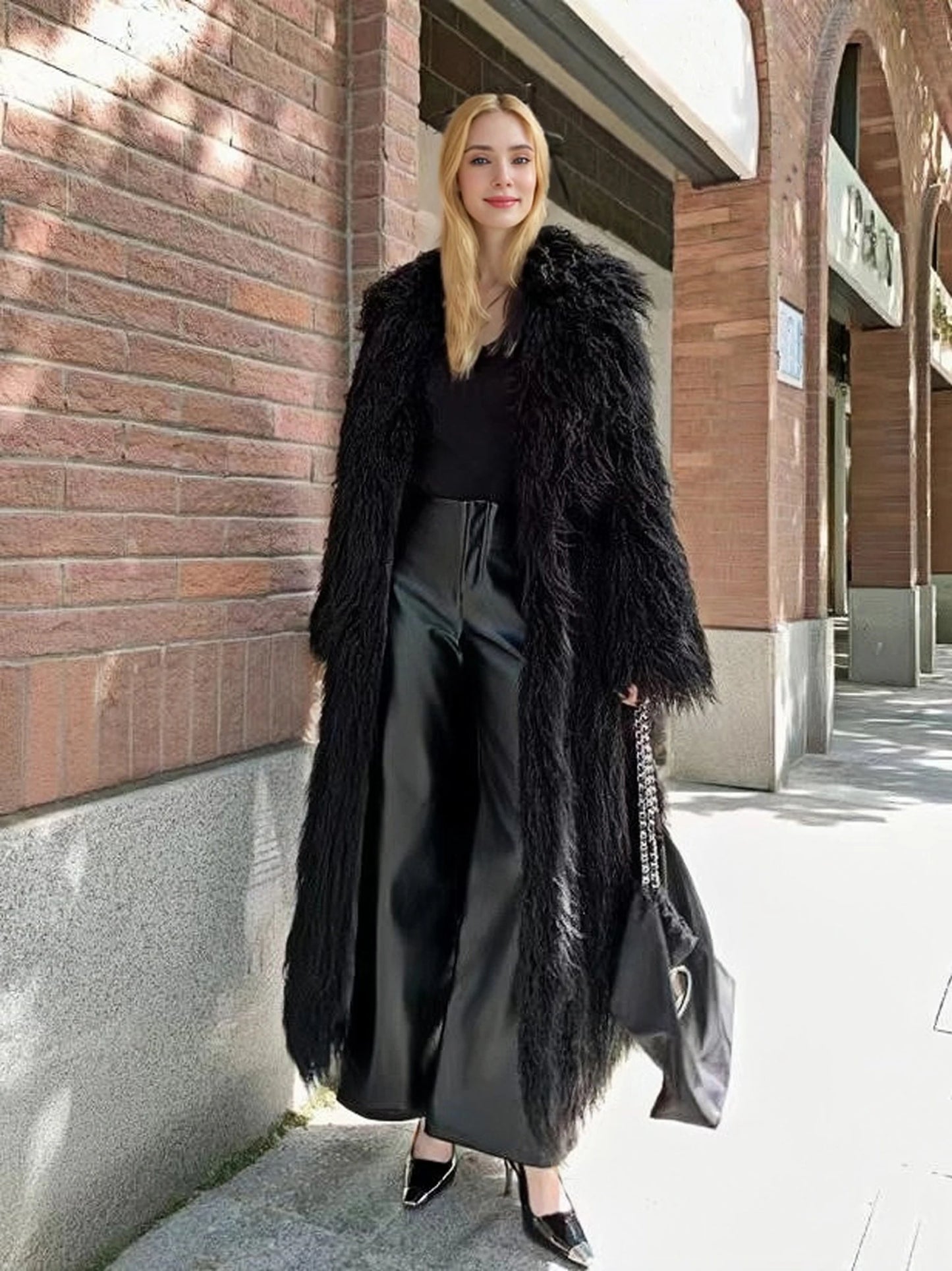 Snowfall Drama Maxi Coat