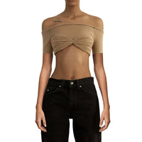 See Through Mesh Crop Top
