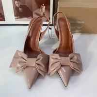 Slingback Butterfly-knot  Pointed toe Thin Heels