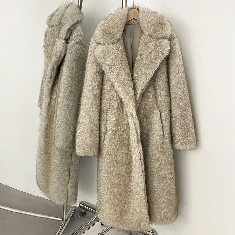 Cashmere Cloud Faux Fur Coat