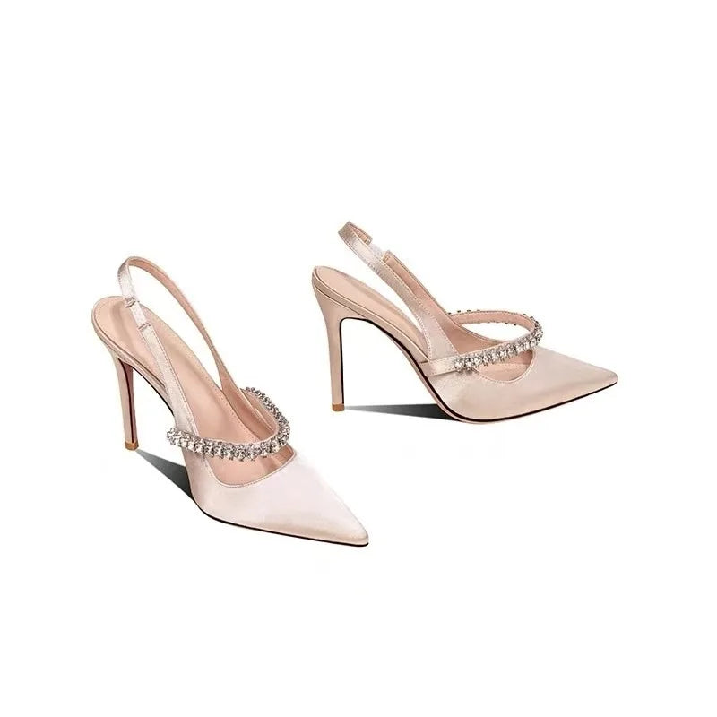 Water Diamond Pointed High-heels