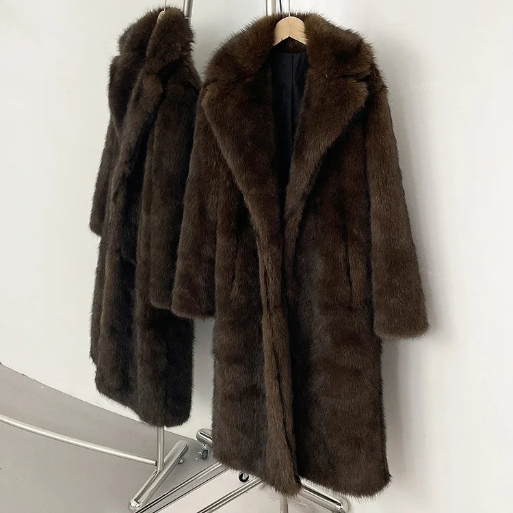 Cashmere Cloud Faux Fur Coat