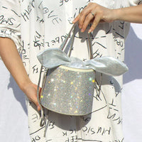 Rhinestones Diamond Evening Bucket Bag