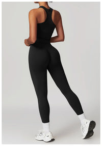 2pcs Seamless Yoga Short / Leggings Set