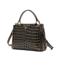 High-quality Crocodile Print Handbag