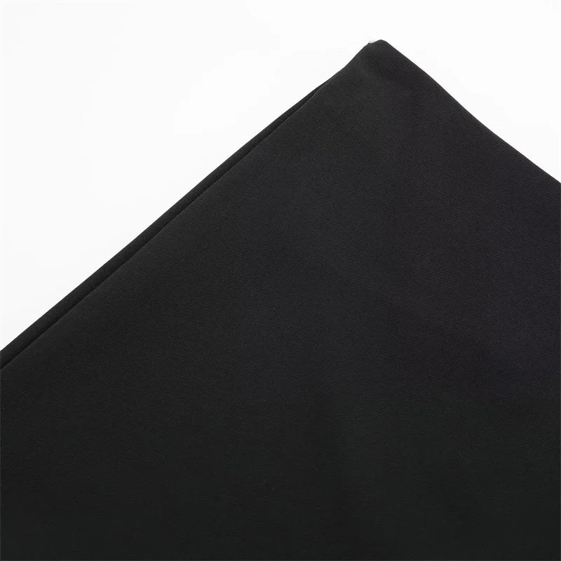 High Waist Mini Asymmetric Skort