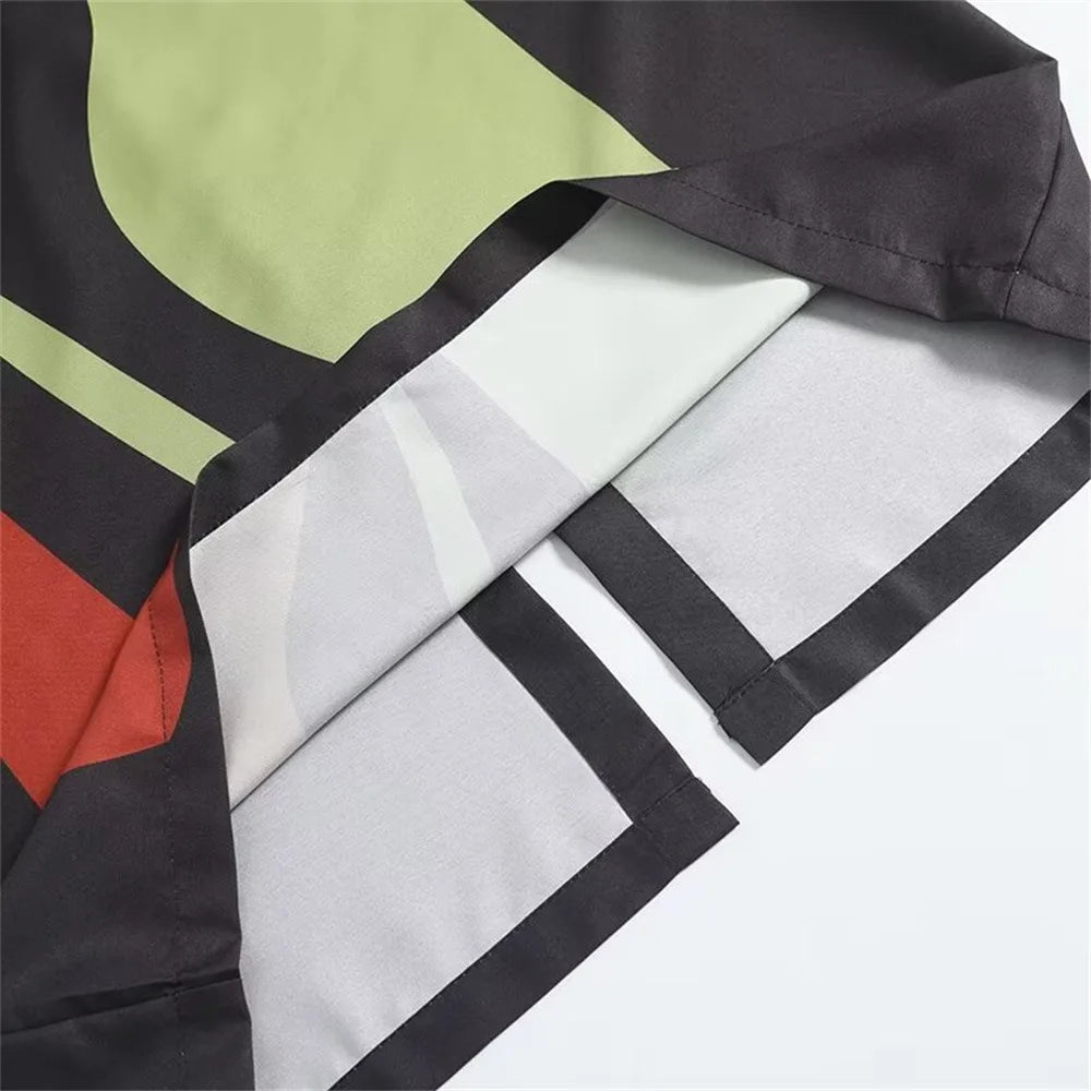 Strapless Backless Printed Long Dress