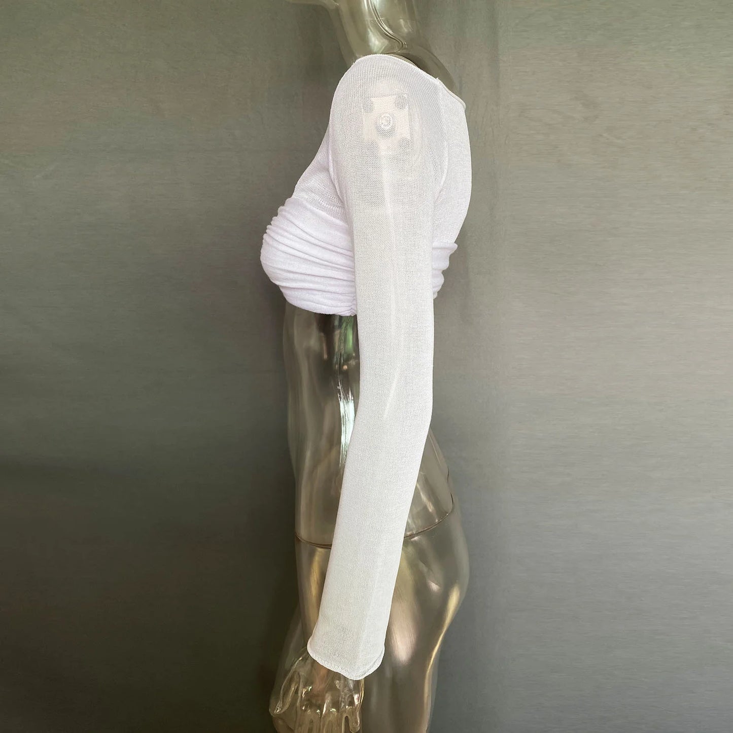 See Through Mesh Crop Top