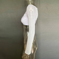 See Through Mesh Crop Top