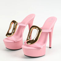 Platform Runway Style Chunky Heels