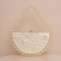 Candy Bead Half-Moon Bag