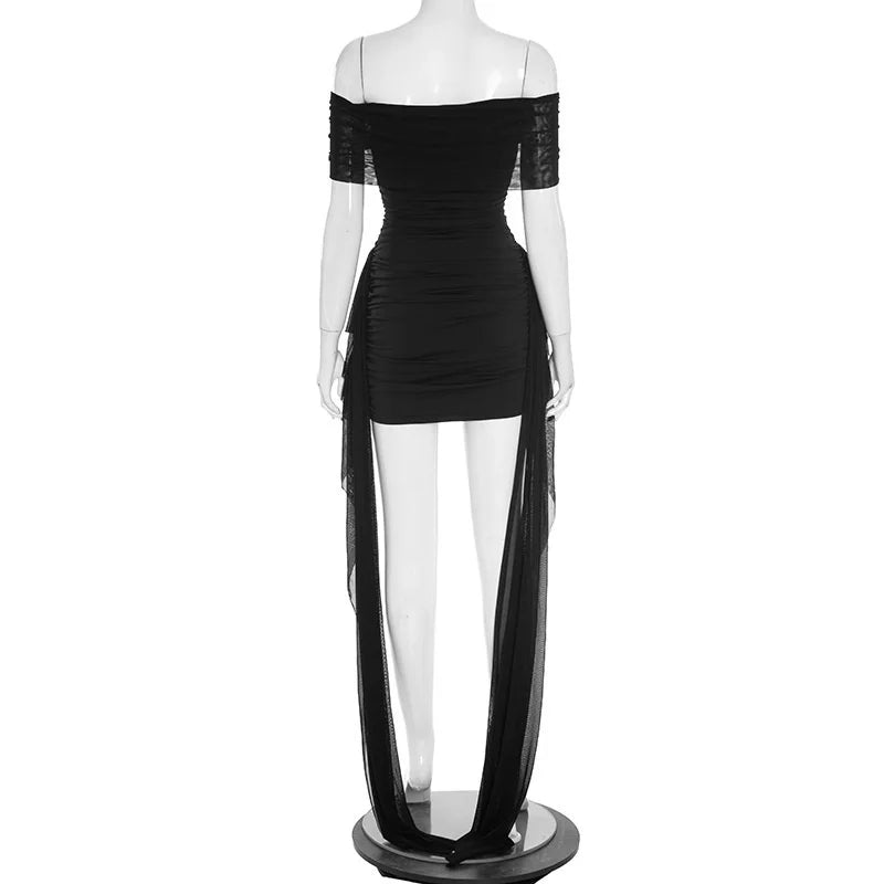 Off-shoulder Strapless Sexy Mini Dress