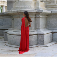 Luxe Radiance Halter Gown