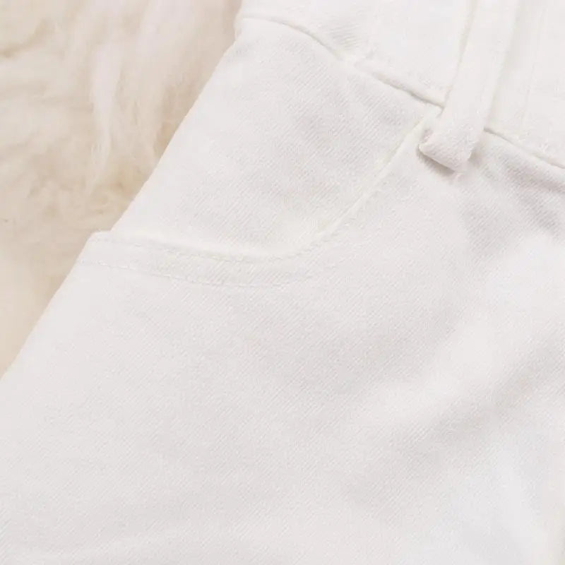 High Waist Single Breasted Tunic Solid Color Shorts