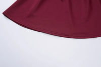 Elegant Halter High Waist A-line Deep V Neck Mini Dress