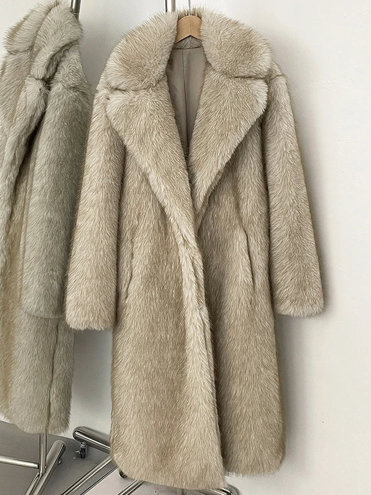 Cashmere Cloud Faux Fur Coat
