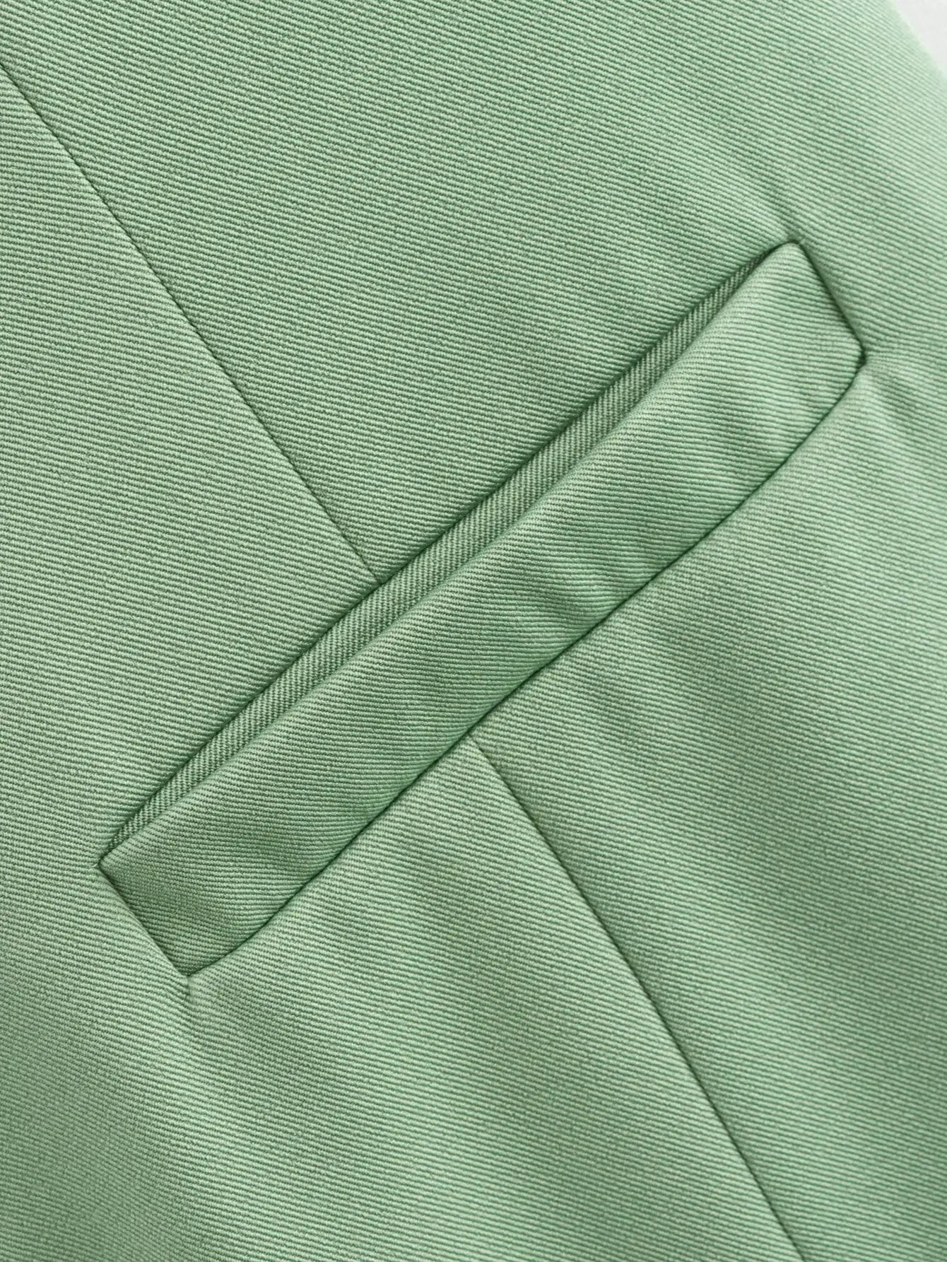 White Sleeveless Button Tailored Vest