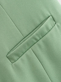 White Sleeveless Button Tailored Vest