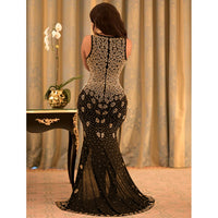 Golden Temptation Maxi Gown