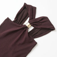 Halter Gold Ring Sleeveless Top