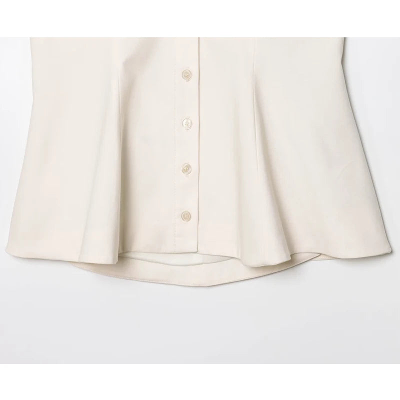 Striped Halter Backless Top Vest