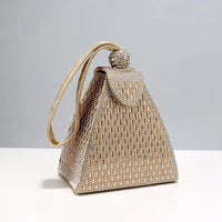 Gilded Pyramid Clutch