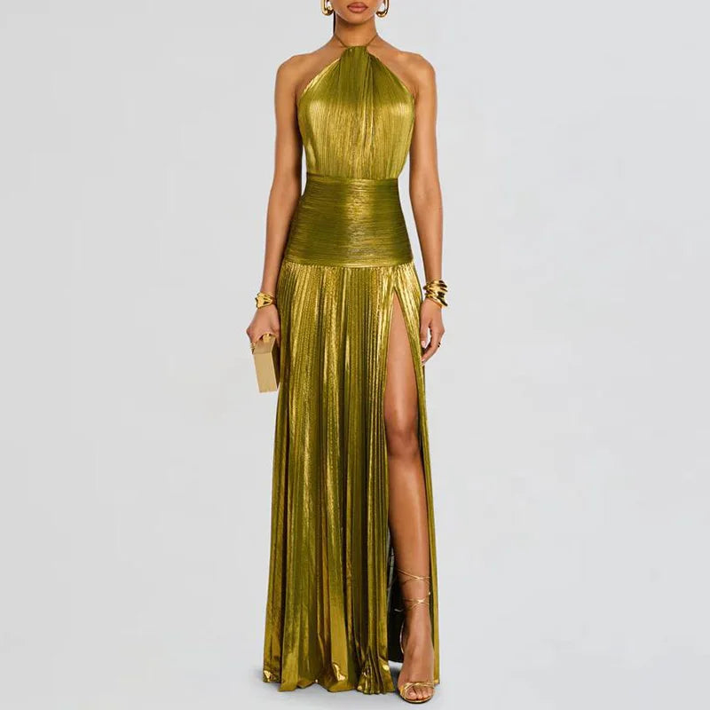 Lumière Metallic Dress