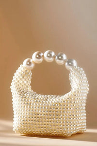 Pearl beaded Acrylic Handbag