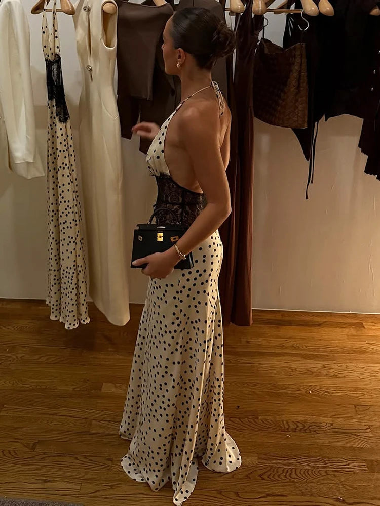Polka Dot Passion Lace Maxi