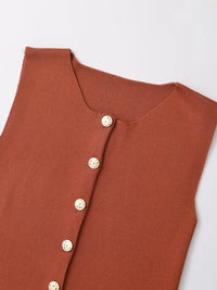 Sleeveless Tailored Cropped Vest