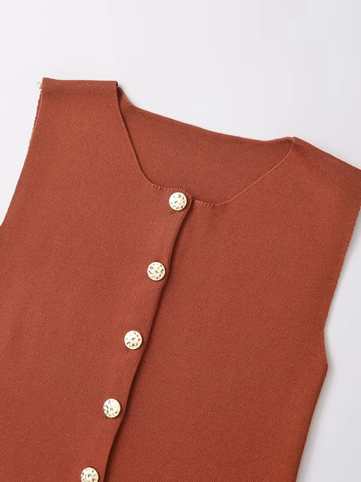 Sleeveless Tailored Cropped Vest