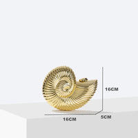 Acrylic Conch Shape Evening Clutch with strap