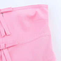 Pink Bow Tube Top