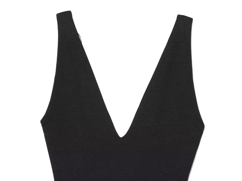Black Sexy Backless Sleeveless Bodysuit