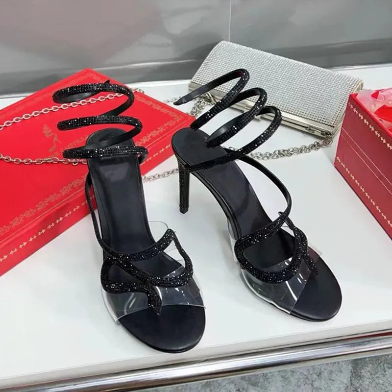 Black Magic Coil Heels