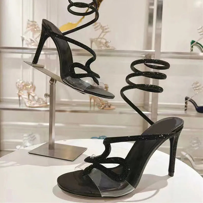 Black Magic Coil Heels