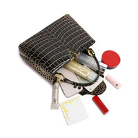 High-quality Crocodile Print Handbag