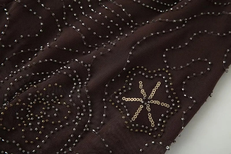 Sequin Wide Leg Pants