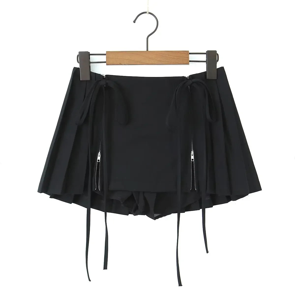 Tie Me Up Pleated Mini Skirt