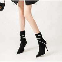 Serpentina Velvet Heel Boots