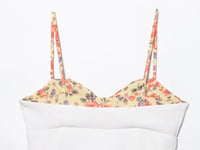 Sleeveless Print Backless Corset Top