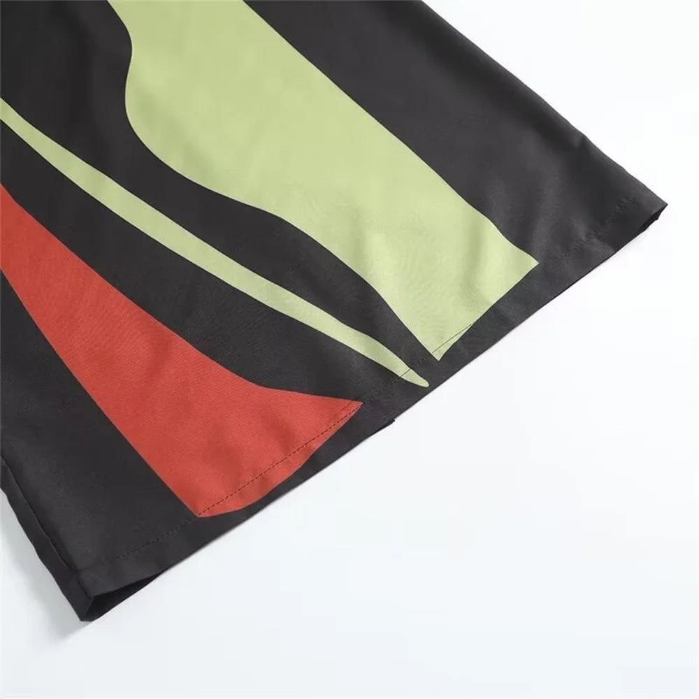 Strapless Backless Printed Long Dress