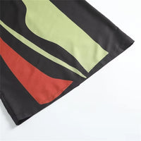 Strapless Backless Printed Long Dress