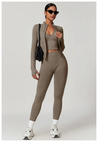 2pcs Seamless Yoga Short / Leggings Set