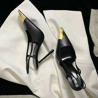 Gold Digger Slingback Heels