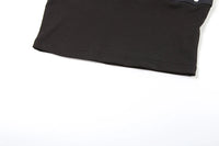 Polka Dots Print Skew Collar Off Shoulder Crop Top