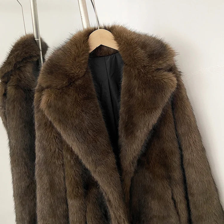 Cashmere Cloud Faux Fur Coat
