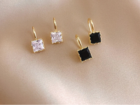 Square Crystal Stone Earrings