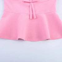 Pink Bow Tube Top