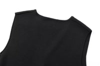 Cropped Sleeveless Knit Vest Top